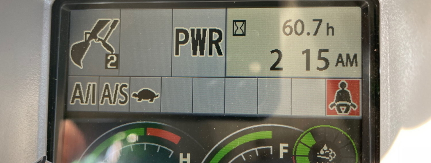 a screen with text and numbers on it